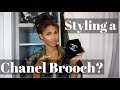 HOW TO WEAR A BROOCH | ft. Chanel 2017 Woven Lambskin CC Brooch  |  KWSHOPS