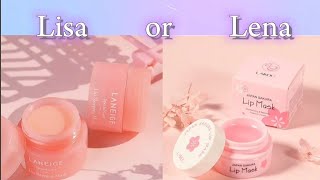 LISA OR LENA 😍 [ makeup/ skin care products] fashion styles 💜✨💚💫