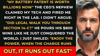 CEO's Nephew Stole My $2.1B Battery Patent and Fired Me— So I Triggered the Kill Switch and Crash...