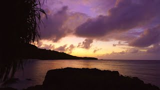 【自然音】南の楽園　沖永良部島　黄昏時の海岸（作業、勉強、睡眠、1/fゆらぎ、癒し、リラックス）
