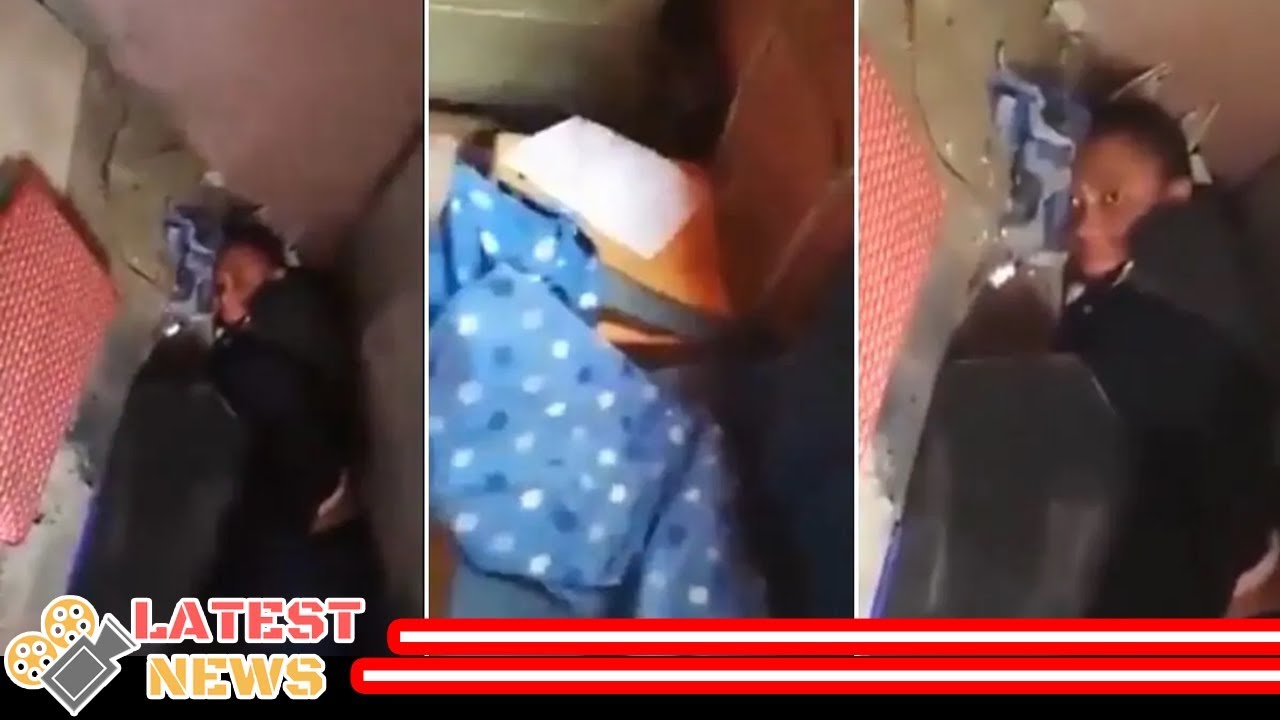 Woman caught by hubby hiding under lover's bed - YouTube