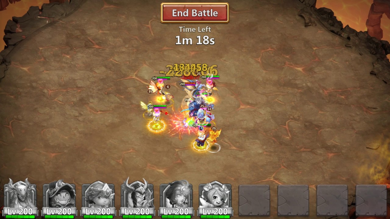 Castle Clash - Archdemon - Summons Monsters / Area Damage - 633 Million!