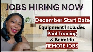 Famous DECEMBER START DATE | Immediately Hiring | Paid Training | WFH | Remote Jobs Profile
