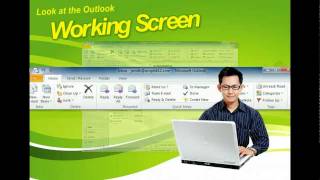 Outlook 2010 - Look at the Outlook Working Screen - Microsoft Office 2010 Training