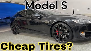 Tesla Model S 21" Wheel and Tire Set up | The Cheapest Tires I Could Find!!
