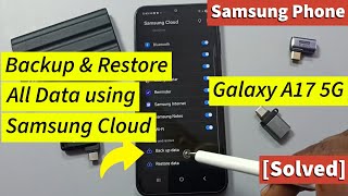 How to Backup and Restore Data Using Samsung Cloud on Samsung Galaxy A17 5G screenshot 5