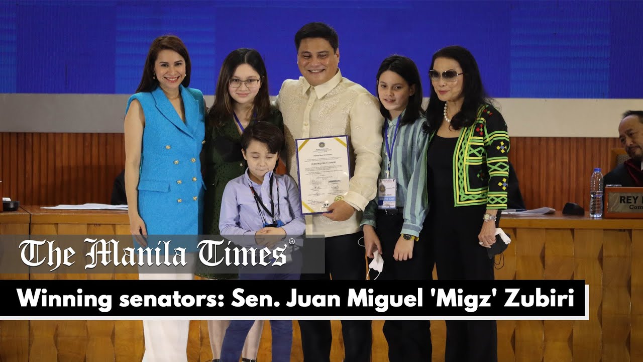 Winning senators: Sen. Juan Miguel 'Migz' Zubiri