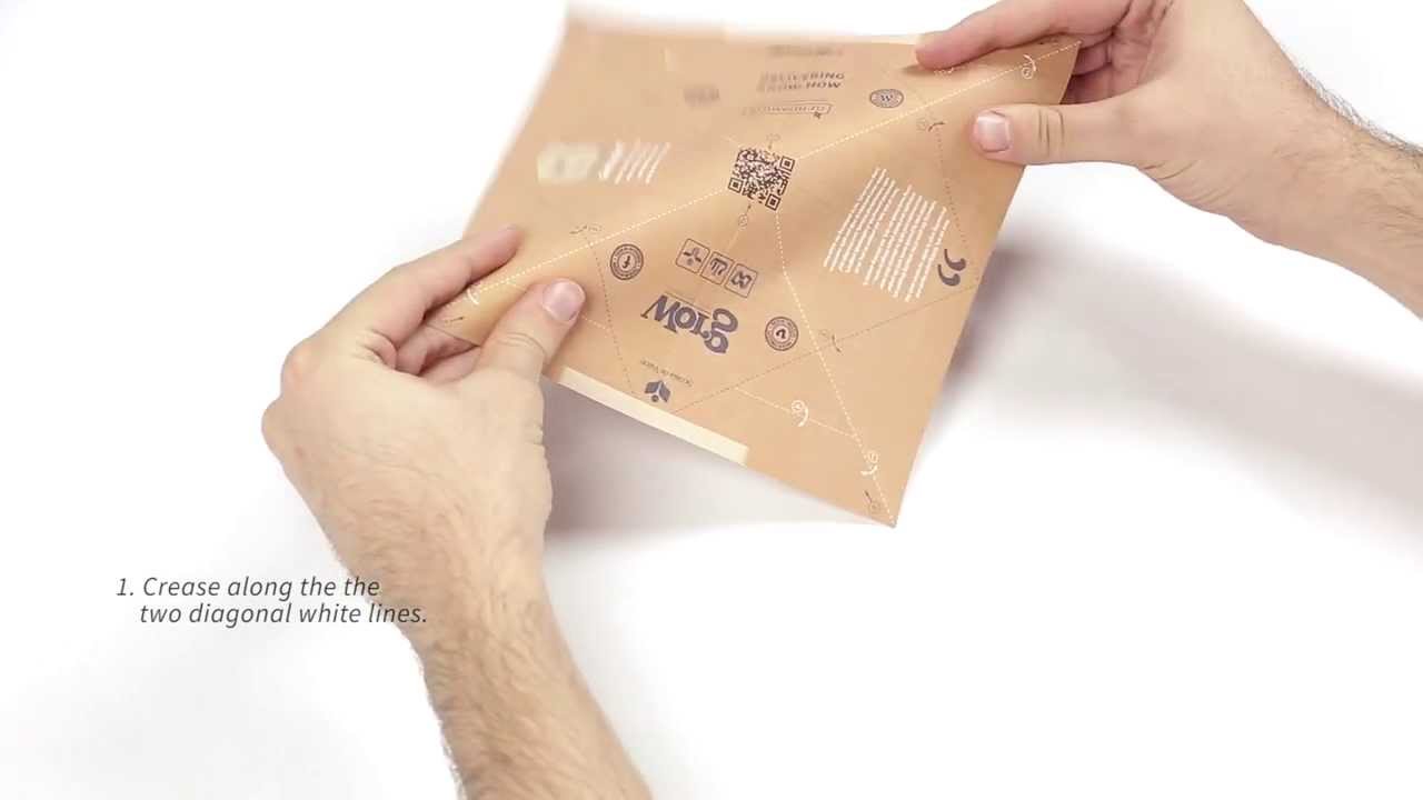Origami Box Flyer How to fold YouTube