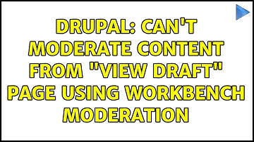 Drupal: Can