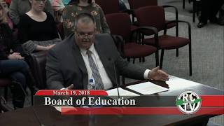 Board of Education Meeting - March 19, 2018