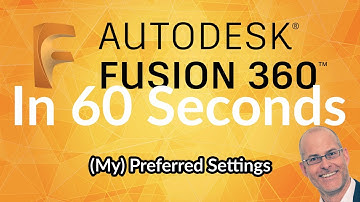 Preferred Settings for Fusion 360