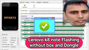 Lenovo K8 Note Flashing With SP Flash tool | No Error | Free File 2023
