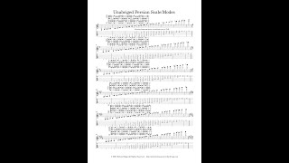 Unabriged Persian Scale/Modes