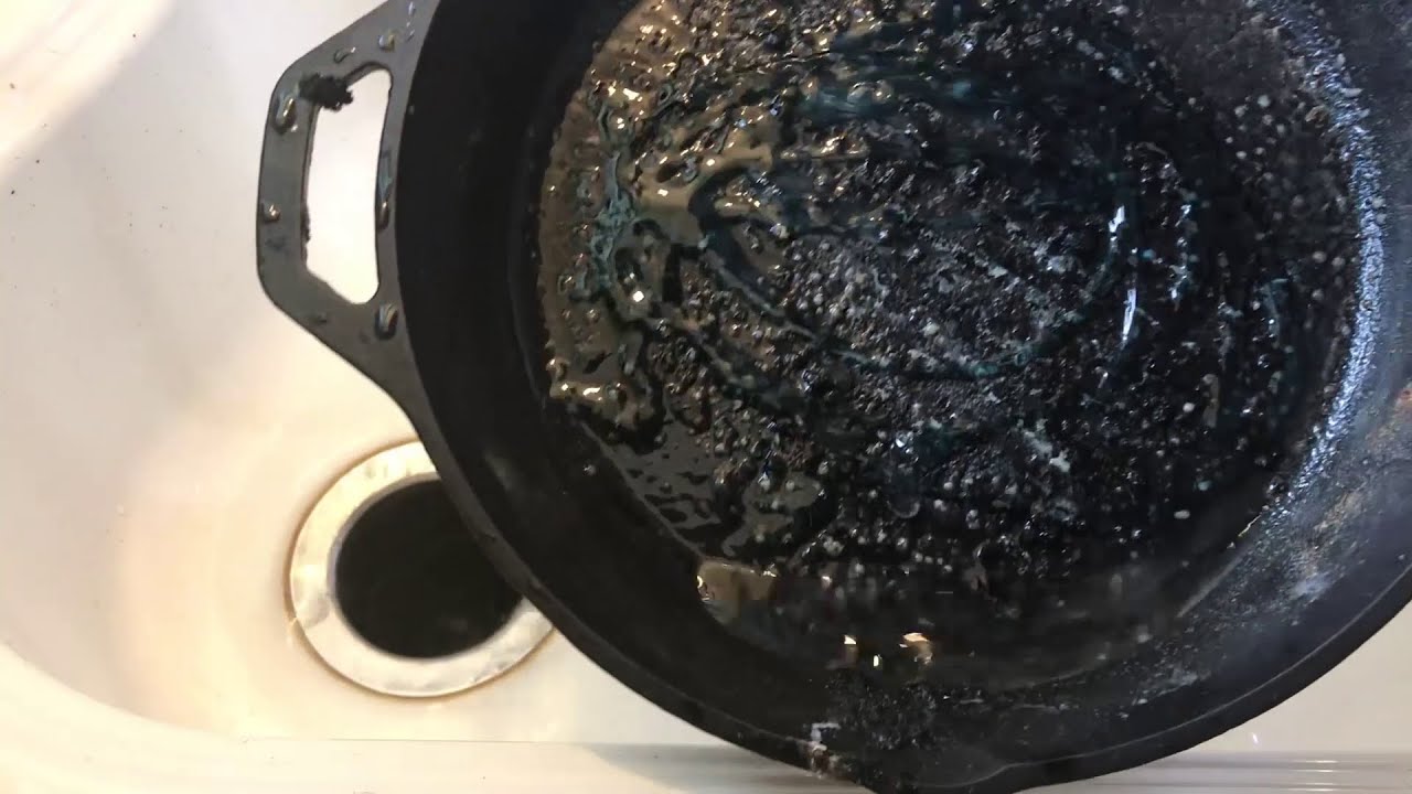 Washing Cast Iron Skillet With Soap! - YouTube