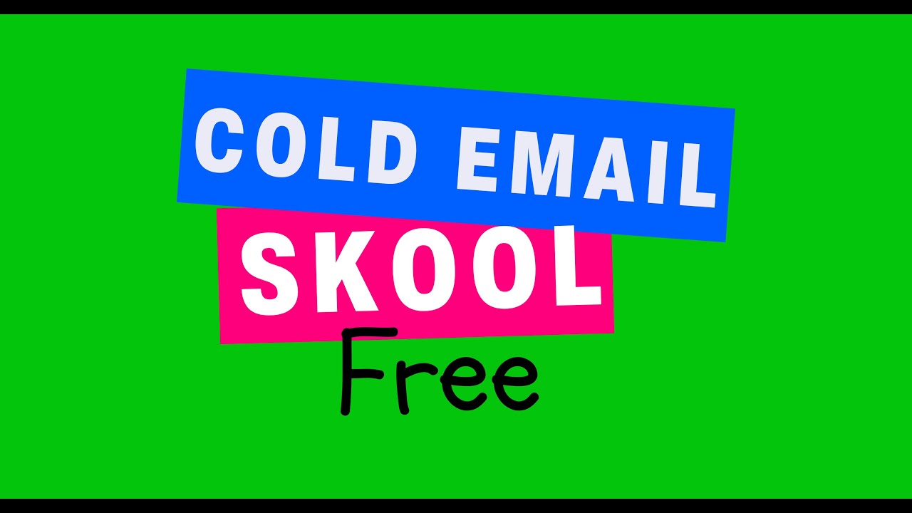 Cold Email Skool - VSL