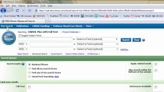 Introduction to CINAHL 1: Subject Heading Searches and Limiting Search Results.mp4