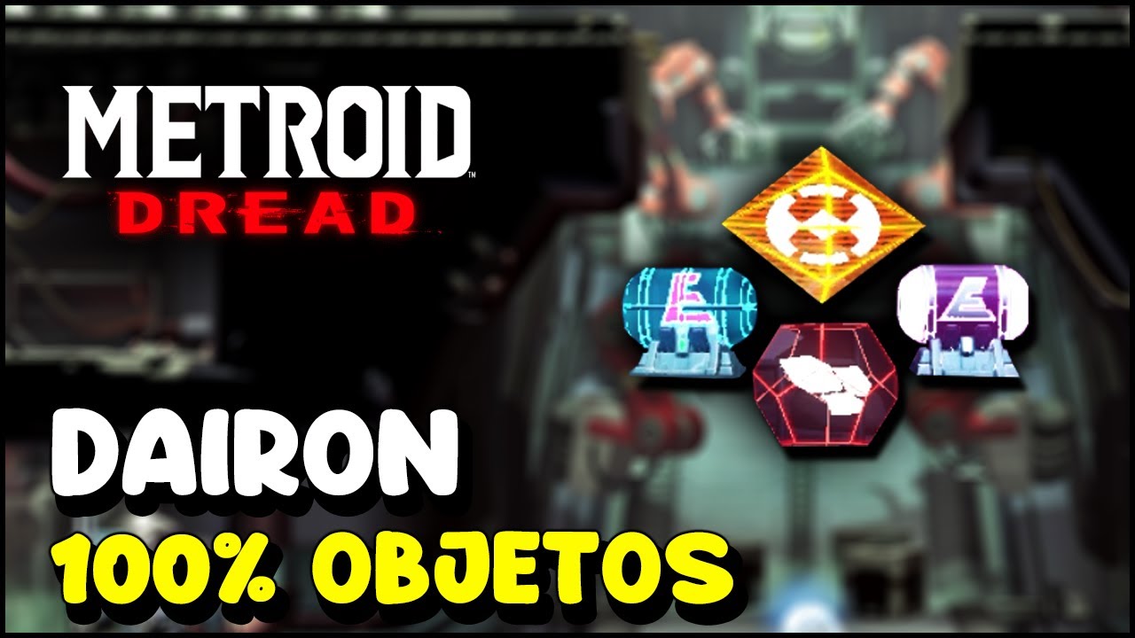 Metroid Dread DAIRON 100% Objetos (Tanques de energía, misiles, bombas...)