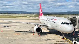 Onboard the QantasLink Airbus A320 from Perth to Kalgoorlie