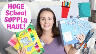 HUGE Back To School Haul 2019 | Homeschool Supply Haul | Amazon \& Walmart