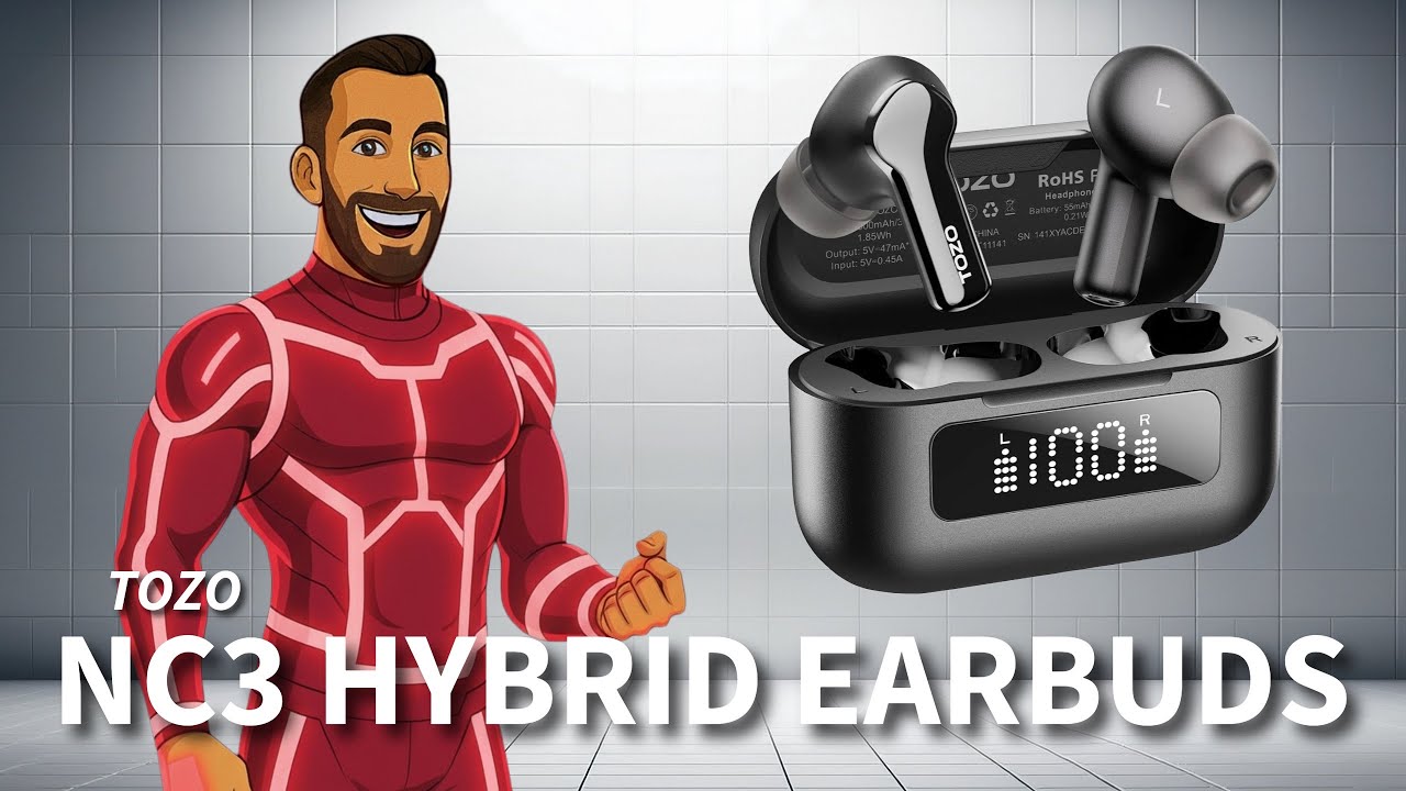 TOZO NC3 Hybrid Active Noise Cancelling Wireless Earbuds