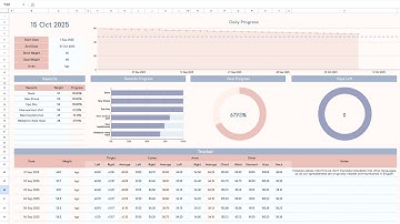 Weight Loss Tracker Spreadsheet for Google Sheets & Excel