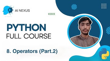 Operators (Part.2) | lecture 8 | Python tutorials for beginners in Urdu/Hindi 2024