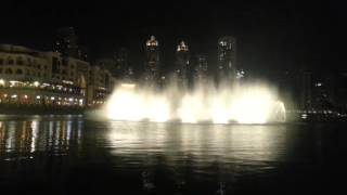 Burj khalifa fontein show; faisal show dubai