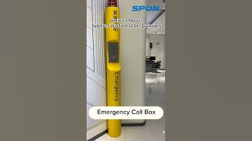 emergency call box campus, Code Blue Emergency Poles for college security. www.sponcomm.com