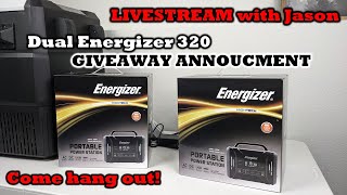 LIVESTREAM with Jason - Dual Energizer 320wh Giveaway WINNERS ANNOUNCED! Come hang out :)