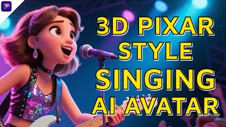 How to Create a Singing 3D Pixar Style Avatar with AI | Full AI Music Video Tutorial