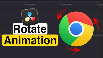 how to do rotate image animation in davinci resolve