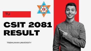 BSC.CSIT RESULT 2081 PUBLISHED (How to see)  || see the result || #csit #it #TU #result