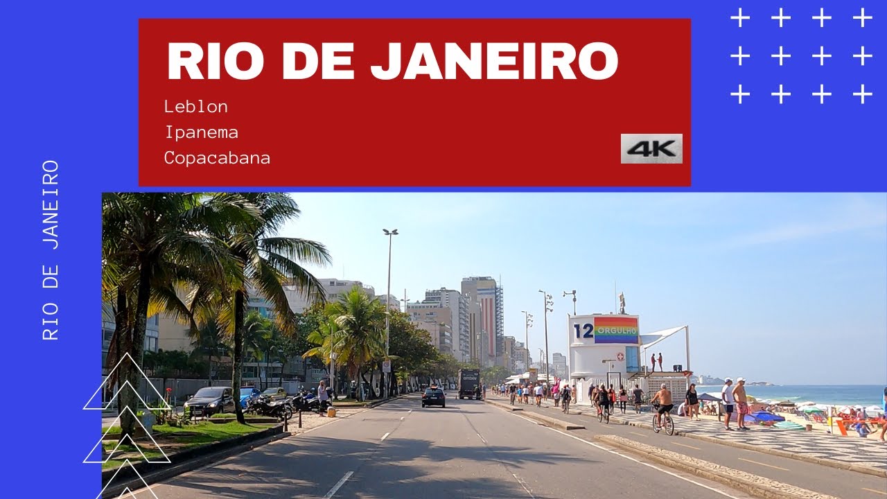 Rio de Janeiro 4K | Drive Tour | Driving through the neighborhoods of Leblon, Ipanema and Copacabana