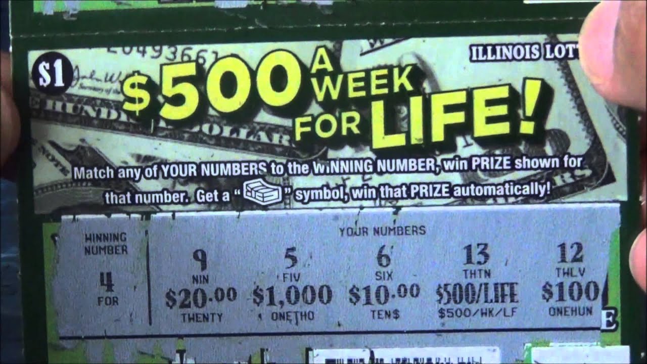 how to play 500 a week for life illinois lottery