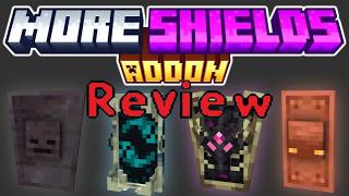 Minecraft  Bedrock Addon Review Raiyon's More Shields screenshot 1