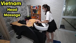 Massage Head , Face \& Wash Hair Relax in Vietnam Barber Shop ASMR