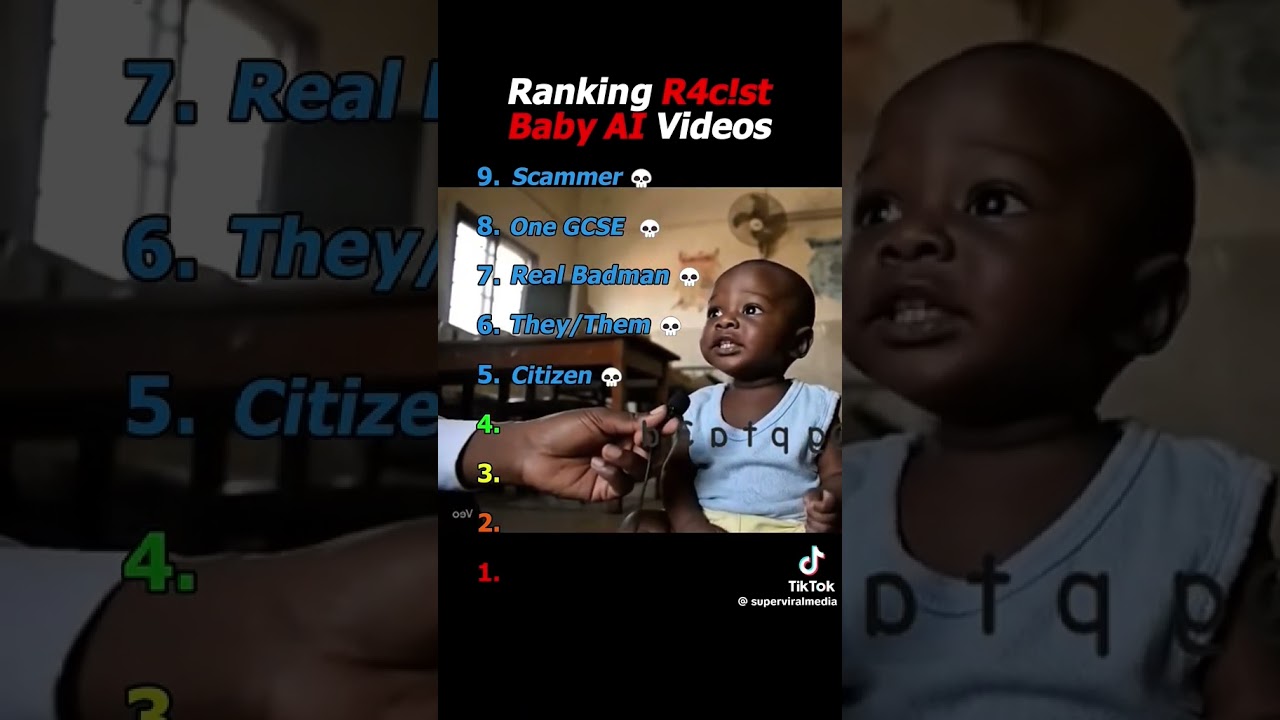 Ranking Racist baby ai videos