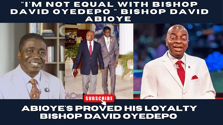 "I'M NOT EQUAL WITH BISHOP DAVID OYEDEPO " BISHOP DAVID ABIOYE  #bishopdavidoyedepo