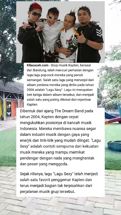 'Lagu Sexy' Hits Band Kapten Pada Masanya