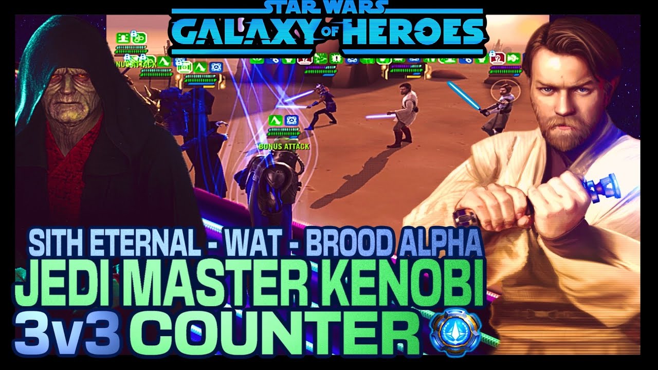 [3v3] JMK COUNTER w/SEE/WAT/BROOD ALPHA SWGOH/GAC YouTube