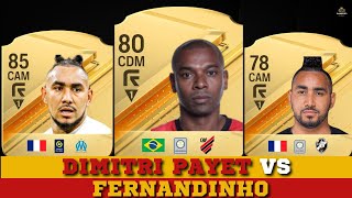 EVOLUÇÃO DO DIMITRI PAYET VS FERNANDINHO NO FIFA🥶🔥/ FIFA 07 - EA FC 24/