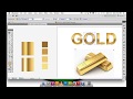 Adobe Illustrator Gradient GOLD text and logo | Illustrator Tutorial