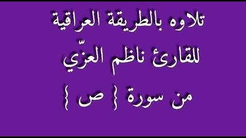 القارئ ناظم العزي