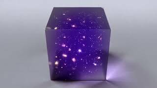 galaxy in 3d animation effect