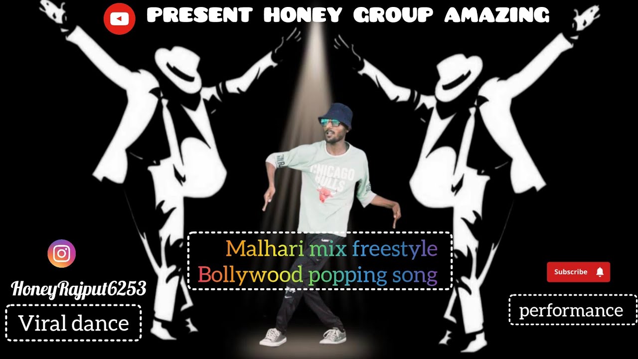 Popping Song Bollywood popping song mix dance video freestyle Honey rajput dancer ...