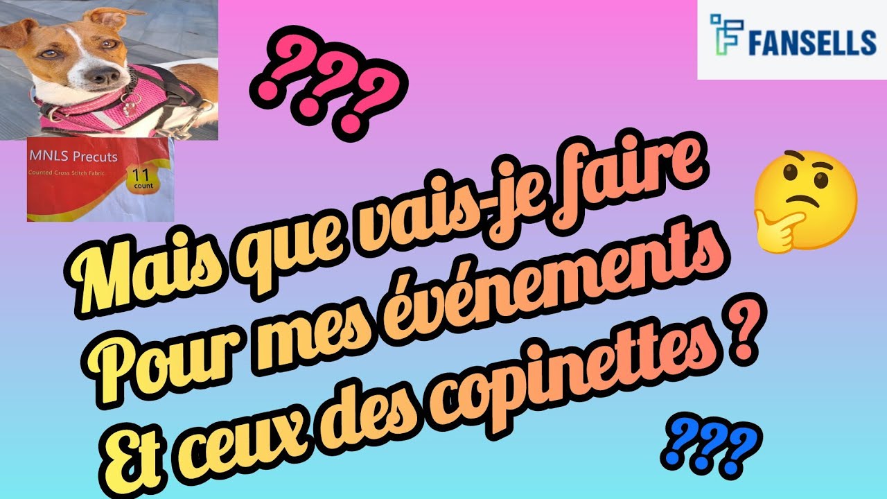 JE VOUS MONTRE MES CHOIX POUR LES  ÉVÈNEMENTS 