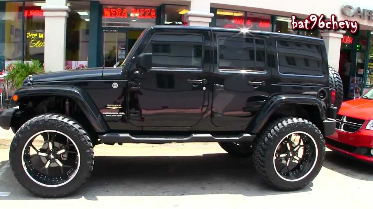 ALL BLACK Jeep Wrangler on 24