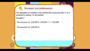 Explore Math Class 4, Unit 01, 10 Successor and predecessors