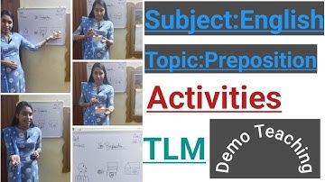 English // Topic: Preposition // with activities and tlm // kvs prt interview  // demo teaching