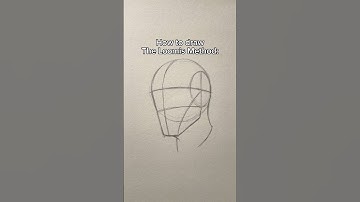How to draw The Loomis Method✨ #howtodraw #shorts #shortvideo